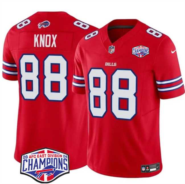 Men%27s Buffalo Bills #88 Dawson Knox Red F.U.S.E. 2024 AFC East Division Champions Vapor Limited Stitched Jersey->buffalo bills->NFL Jersey